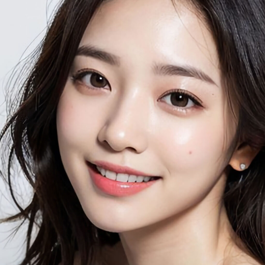 口角挙上を行った女性のイメージ