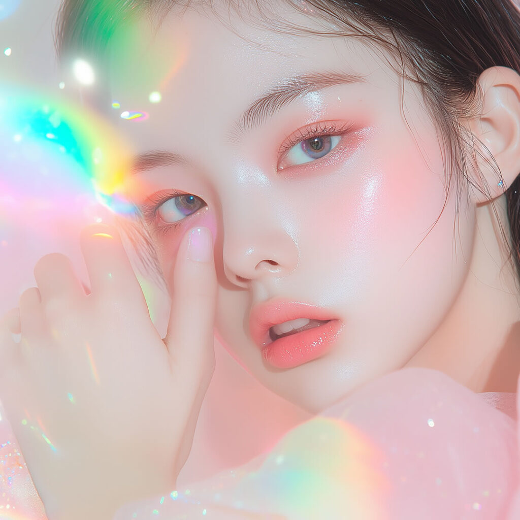 後戻りしないタレ目形成をしている女性のイメージ