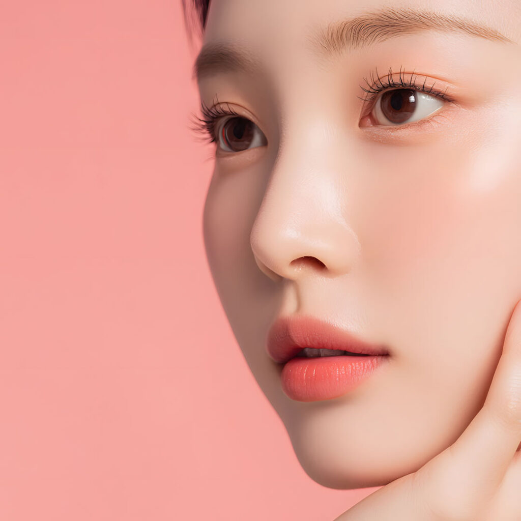 鷲鼻が気になっている女性のイメージ