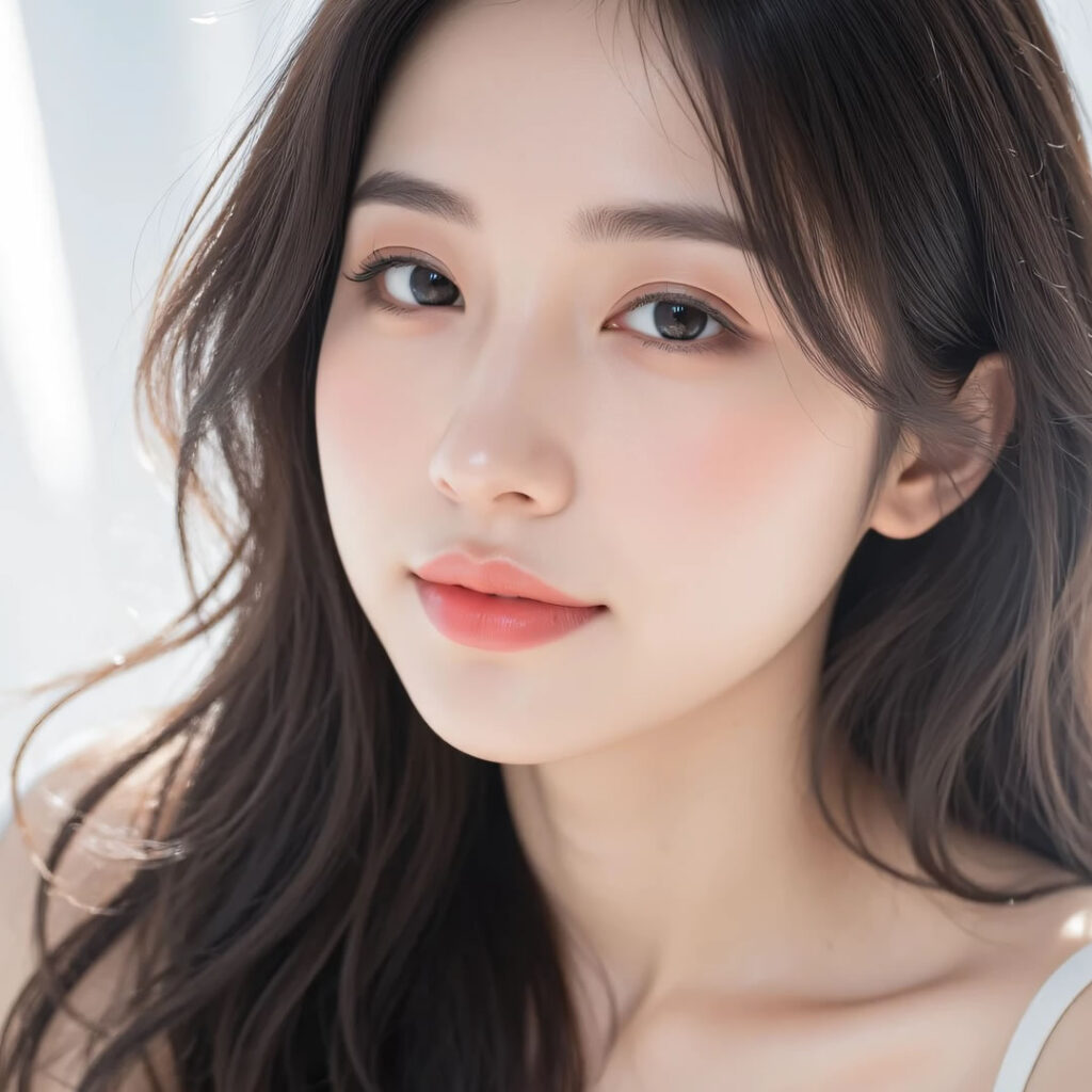 三重で鼻プロテーゼをしようとしている女性